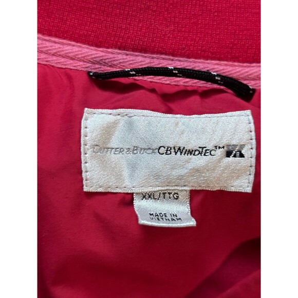 SMU Southern Methodist University Cutter & Buck Windtec Red Pullover Size 2XL - Picture 7 of 8